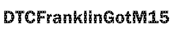 DTCFranklinGotM15 Font Image