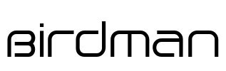 Birdman Font Image