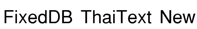FixedDB ThaiText New