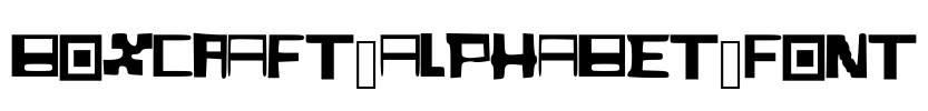BoxCraft_Alphabet_Font