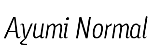 Ayumi Normal Font Image
