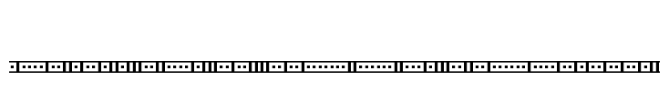 Binary 01s BRK Font Image
