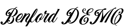 Benford DEMO Font Image