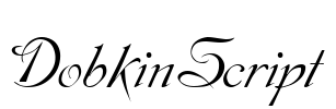 DobkinScript Font Image