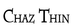 Chaz Thin Font Image