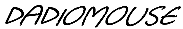 Dadiomouse Font Image