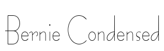 Bernie Condensed Font Image