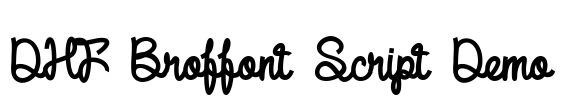 DHF Broffont Script Demo
