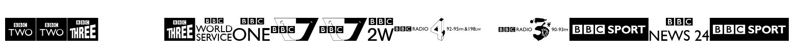 BBC TV Channel Logos