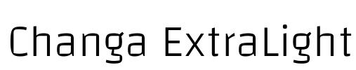 Changa ExtraLight Font Image
