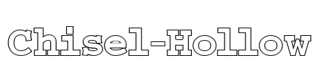Chisel-Hollow Font Image