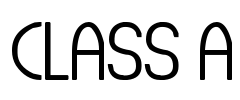 Class A Font Image