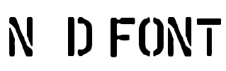 N&D font Font Image