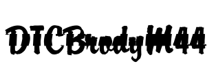 DTCBrodyM44 Font Image