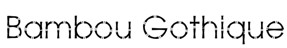 Bambou Gothique