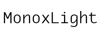 MonoxLight Font Image