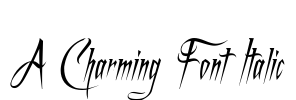 A Charming Font Italic