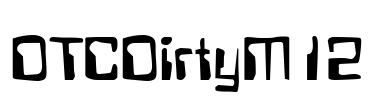 DTCDirtyM12 Font Image