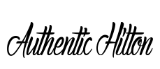 Authentic Hilton Font Image