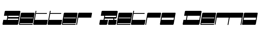 Better Retro Demo Font Image