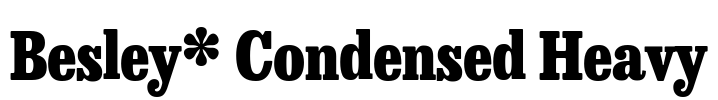 Besley* Condensed Heavy