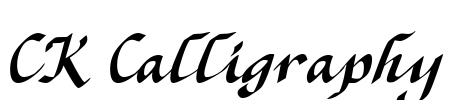 CK Calligraphy Font Image