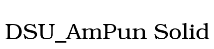 DSU_AmPun Solid Font Image