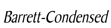 Barrett-Condensed Font Image