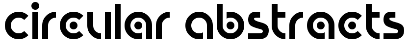 Circular Abstracts Font Image