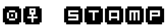 BM stamp Font Image