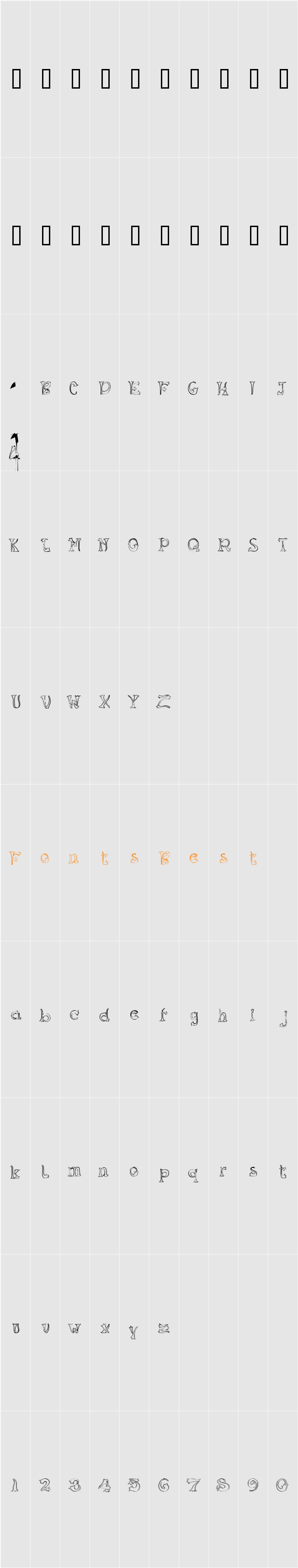 JI-Lipide Character Map
