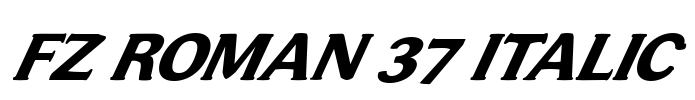 FZ ROMAN 37 ITALIC