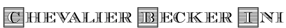 Chevalier Becker Ini Font Image
