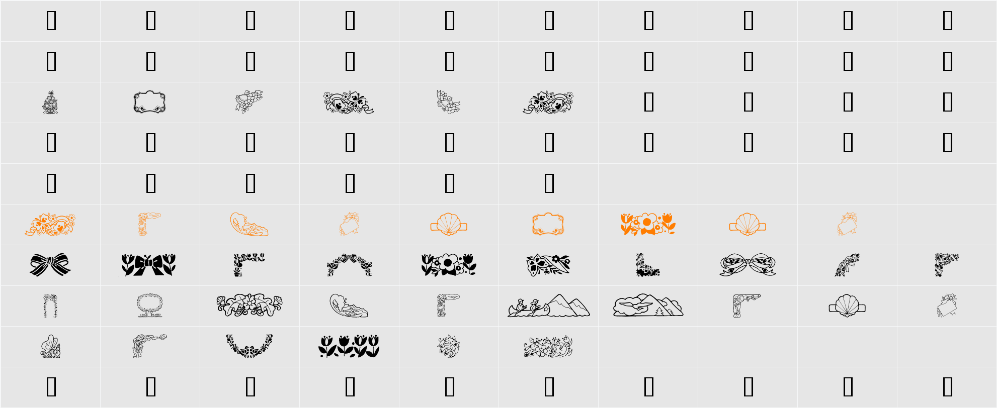 GE Springtime Character Map