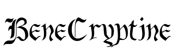 BeneCryptine Font Image