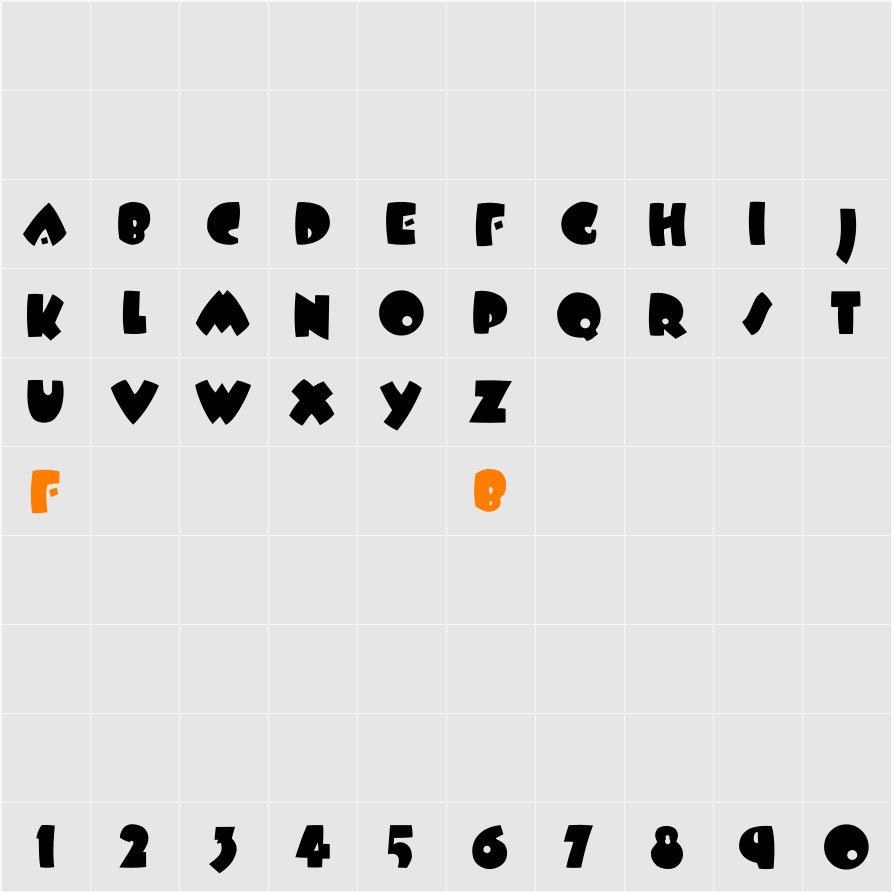 BeesWax Character Map