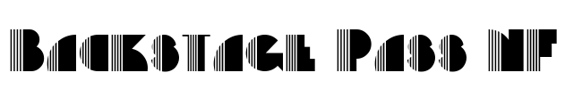Backstage Pass NF Font Image