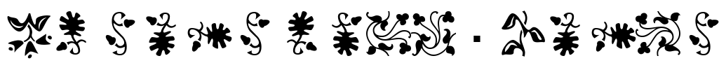 Borderbats-Fleur Font Image