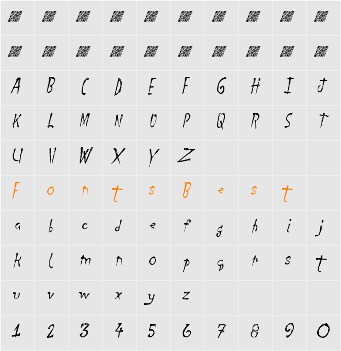 FinalDays Character Map