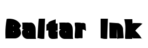 Baltar Ink Font Image