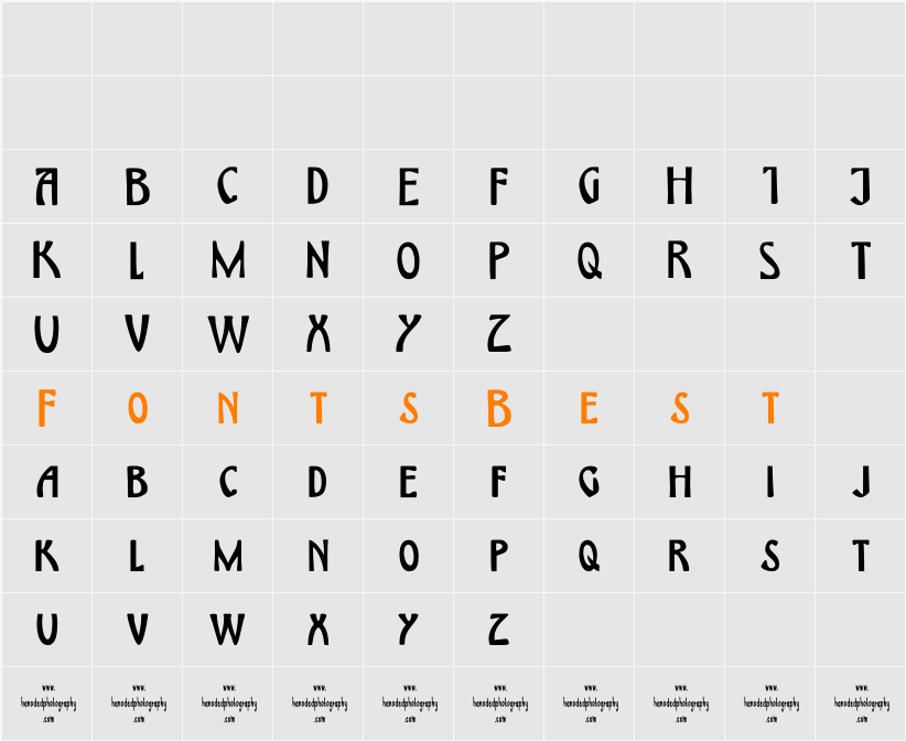 DK Himmelblau Character Map
