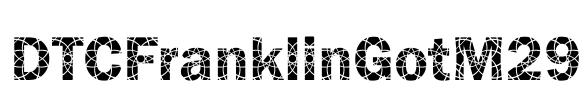 DTCFranklinGotM29 Font Image