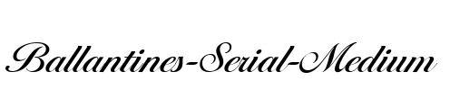Ballantines-Serial-Medium Font Image