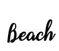 Beach Font Image