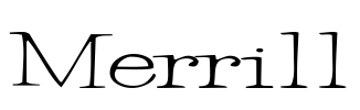 Merrill Font Image