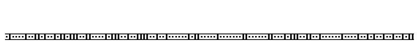 Binary X 01s BRK Font Image