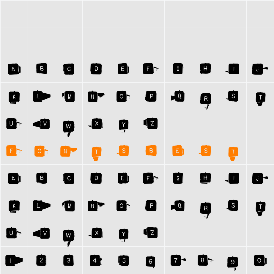 Backspacer Character Map