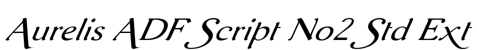 Aurelis ADF Script No2 Std Ext Font Image