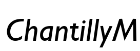 ChantillyM Font Image