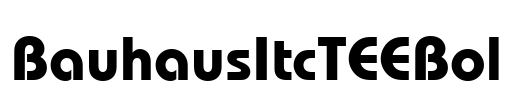 BauhausItcTEEBol Font Image